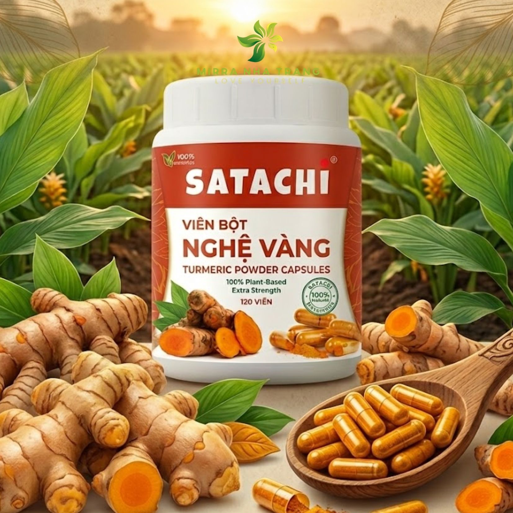 Viên bột nghệ vàng Mirra