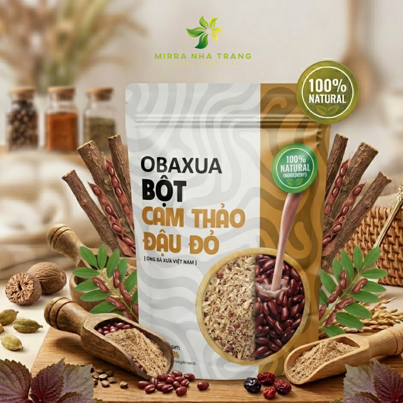 Bột Cam Thảo Đậu Đỏ