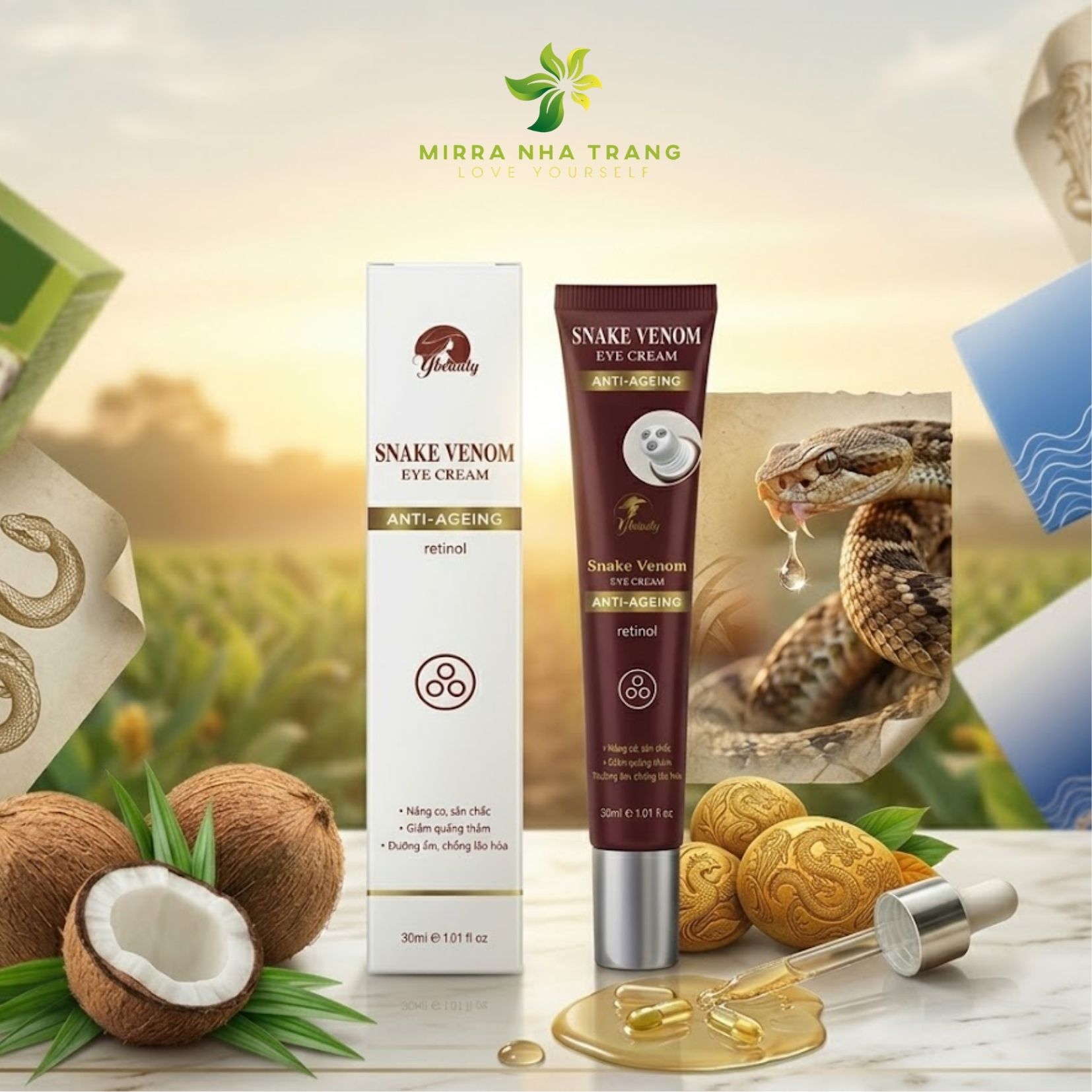 Омолаживающий крем для глаз Snake Venom Eye Cream
